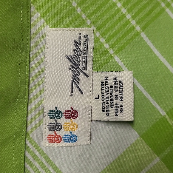 VTG Miskeen Originals Men’s Green Short Sleeve Button Up Skateboarding Shirt L - Picture 12 of 15